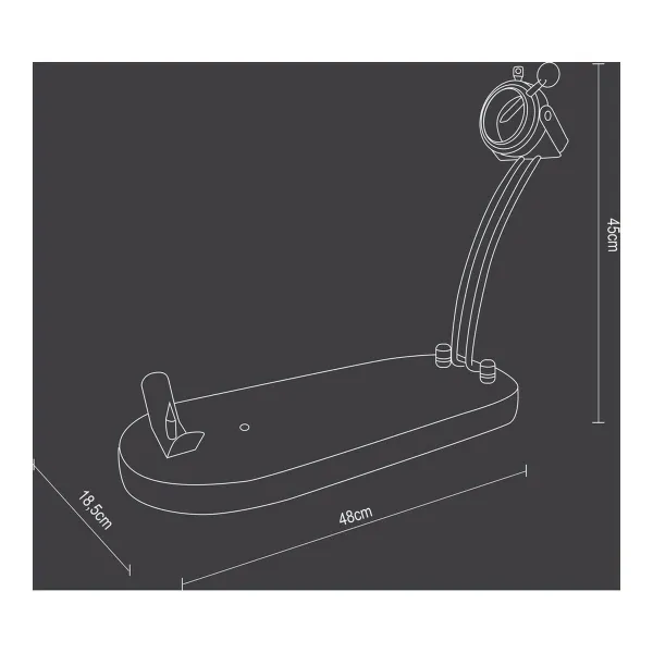 Saliekams Bekona Statīvs Bambuss (48 x 18,5 cm)