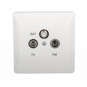 SPLENDOR EL0668 TV, FM, SAT SOCKET WHITE