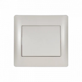 RHYME ONE BUTTON TWO WAY SWITCH WHITE METALLIC