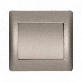 RHYME ONE BUTTON TWO WAY SWITCH GREY METALLIC