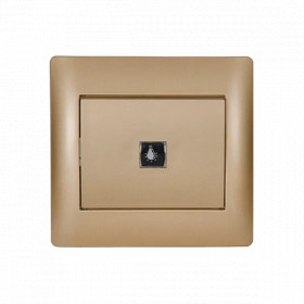 EL1183C RHYME PUSH BUTTON GOLD METALIC