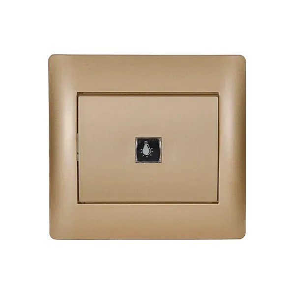 EL1183C RHYME PUSH BUTTON GOLD METALIC