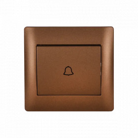 RHYME DOOR BELL SWITCH COFFEE METALLIC