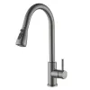 Mixer Tap Fontastock Grey Stainless steel Ceramic C-shaped