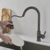 Mixer Tap Fontastock Grey Stainless steel Ceramic C-shaped
