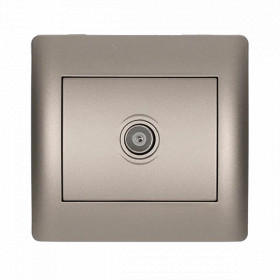 RHYME TV SOCKET GREY METALLIC