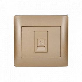 RHYME PHONE SOCKET GOLDEN METALLIC