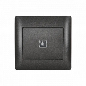 RHYME PUSH LIGHT BUTTON GRAPHITE METALLIC
