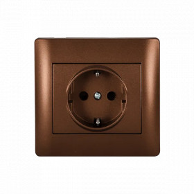 RHYME GERMAN TYPE SOCKET COFFEE METALLIC