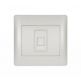RHYME PHONE SOCKET WHITE METALLIC