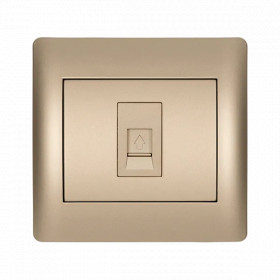 RHYME PHONE SOCKET CHAMPAGNE METALLIC