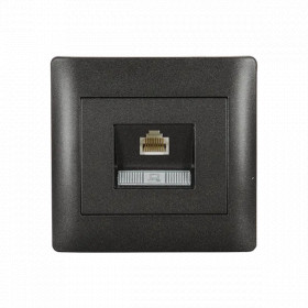 RHYME COMPUTER SOCKET (CAT6e) GRAPHITE METALLIC