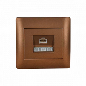 RHYME COMPUTER SOCKET COFFEE METALLIC