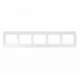 RHYME FIVEFOLD PANEL - WHITE METALLIC