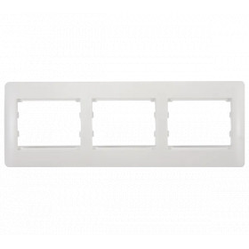 RHYME TRIPLE PANEL - WHITE METALLIC