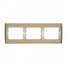 RHYME TRIPLE PANEL - CHAMPAGNE METALLIC