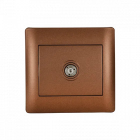 RHYME TV SOCKET COFFEE METALLIC