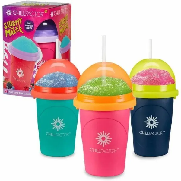 Puodelis ledams ir slašams gaminti su receptais Bandai Chillfactor Granita Mug Rose Plastmasinis
