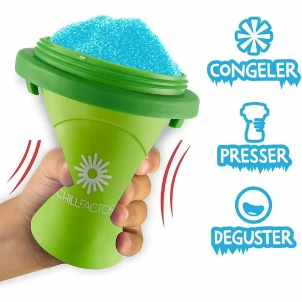 Cup for Making Ice Creams and Slushies with Recipes Bandai Chillfactor Granita Mug Rose Plastic