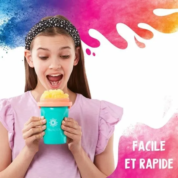 Cup for Making Ice Creams and Slushies with Recipes Bandai Chillfactor Granita Mug Rose Plastic