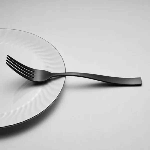 Ruokailuvälineet Arthur Martin AM5136 Musta Ruostumaton teräs 24 Kappaletta