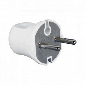 ELMARK SCHUKO PLUG 10A 2P WHITE