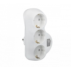 ADAPTER TRIPPLE WHITE WITH KEY