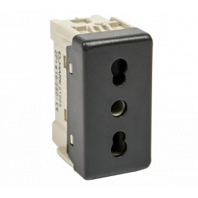 LIFE STYLE ITALIAN STANDART MULTI SOCKET BLACK