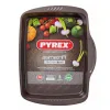 Tarttumaton Uunivuoka Pyrex Ruskea Musta Metalli Teräs