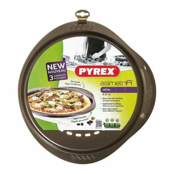 Picos forma Pyrex Ruda Juoda Metalinis