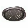 Pizza Mould Pyrex Brown Black Metal