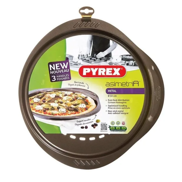 Picos forma Pyrex Ruda Juoda Metalinis