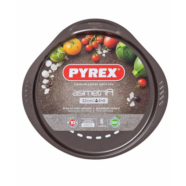Picas Veidne Pyrex Brūns Melns Metāls