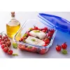 Maisto konservavimo konteineris Pyrex Mėlyna Skaidrus Stačiakampis 800 ml