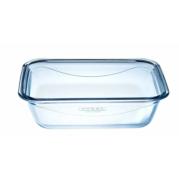 Maisto konservavimo konteineris Pyrex Mėlyna Skaidrus Stačiakampis