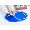 Maisto konservavimo konteineris Pyrex Mėlyna Skaidrus Stačiakampis