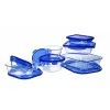 Maisto konservavimo konteineris Pyrex Mėlyna Skaidrus 800 ml (2 vnt.)