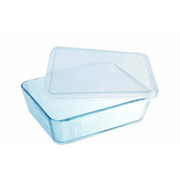 Maisto konservavimo konteineris Pyrex Balta Skaidrus Stačiakampis 1,5 L