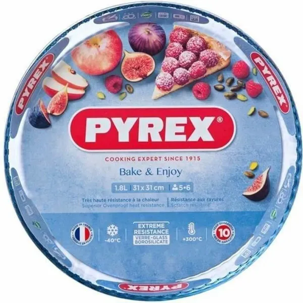 Cake Mould Pyrex 30 cm 31 x 4 x 31 cm Multicolour Transparent Glass
