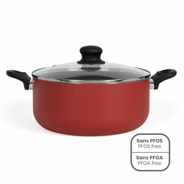 Кастрюля Livoo 37 x 15 x 30 cm Красный Ø 28 cm 6,5 L