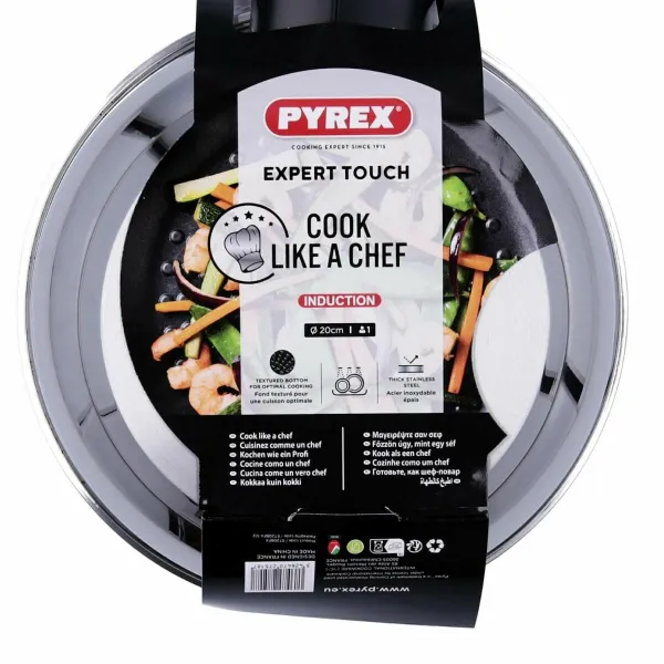 Wok keptuvė Pyrex Juoda Aliuminis