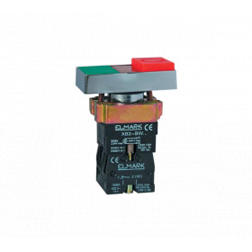 BUTTON DOUBLEBW 8475 224V 1NO+1NC RED AND GREEN+LED INDICATOR