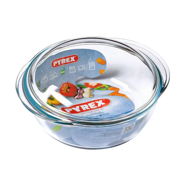 Puodas su dangčiu Pyrex Essentials 23 x 11 x 27 cm Skaidrus stiklas 32 L