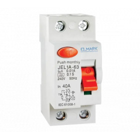 RESIDUAL CURRENT DEVICE JEL1A 2P 63A/100MA