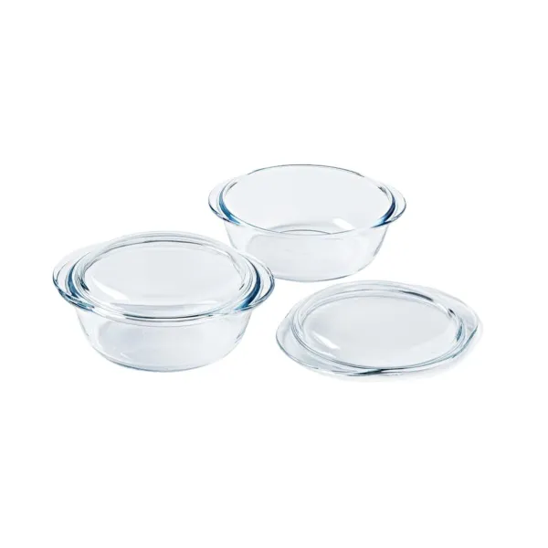 Kastrolis Pyrex Caurspīdīgs 25 x 20 x 27 cm 2 gb.