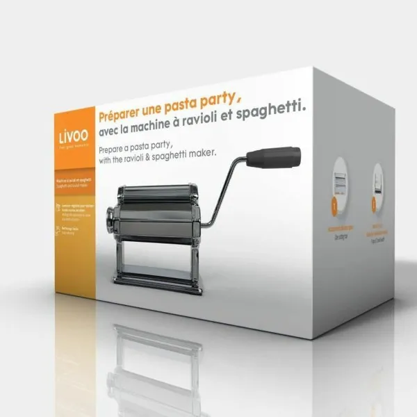 Pasta Maker Livoo MEN41 Metal Stainless steel