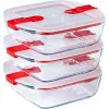 Ruoan säilytysrasia Pyrex Cook & Heat 1 L Läpinäkyvä