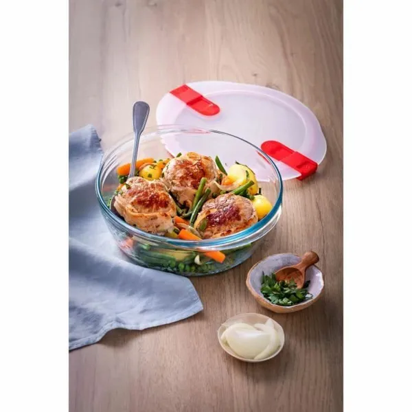 Food Preservation Container Pyrex Cook & Heat 1,1 L Transparent 3 Pieces