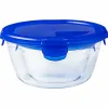 Set of Stackable Hermetically-sealed Kitchen Containers Pyrex Blue 0,7 L 3 Pieces