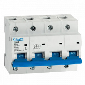 MINIATURE CIRCUIT BREAKER C100M 4P 100A CURVE D